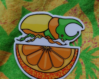 Rhino Beetle Sticker