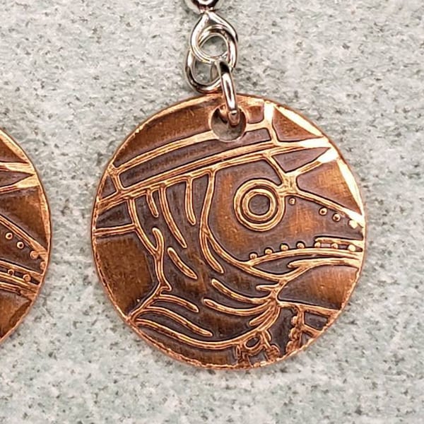 Plague Doctor Earrings - Pandemic Earrings - Coronavirus Earrings - Pandemic 2020 - Covid19 Jewelry - Copper Coin Earrings - Black Death