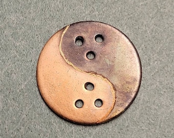 Dudeism Copper Challenge Coin - Dudeism Yin Yang - Lebowski Fan Art - Religious Icon - Dude's Pocket Piece - Dudeist Gift