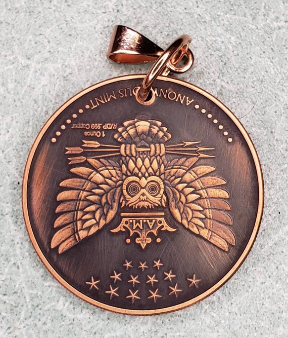 Antiqued Memento Mori Necklace Copper Coin Necklace Skull Pendant  Memento Mori Jewelry Remembrance Necklace Tribute Jewelry