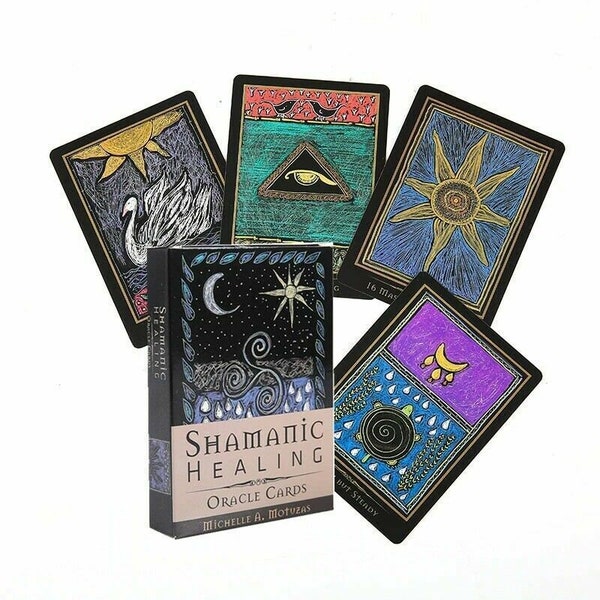 Shamanic Healing Oracle Deck 44 cards w/ Organza Bag - Divination Tarot Spirituality