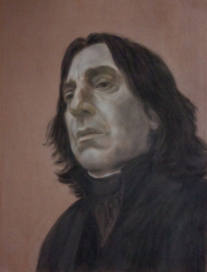 Pastel Painting of Severus Snape from Harry Potter and the | Etsy