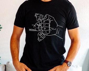 Father's Day Shirt , Dad of Three - Men's Shirts