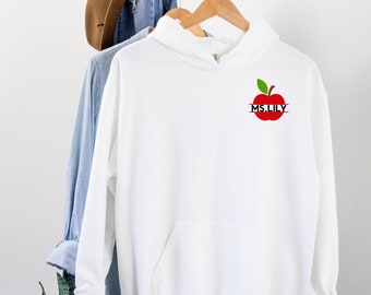 Personalized Teacher Hoodie, Teacher Appreciation Gift, Gifts for Teachers, Teacher hoodie