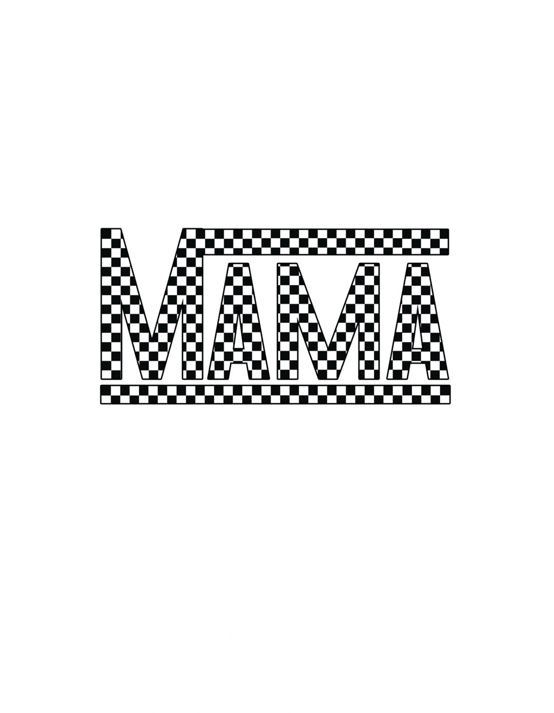 Checkered Font Checkered Font Png Checkered Mama Checkered Etsy