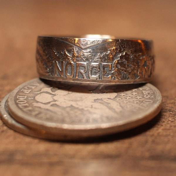 Norway Coin Ring 1914 2 Kroner Norwegian