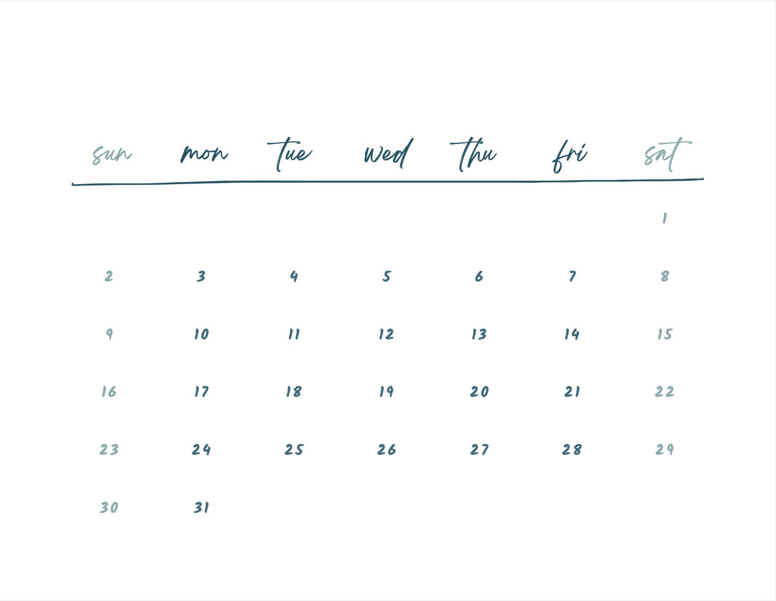 Printable Inspirational Calendar - Etsy