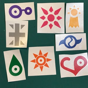 Digimon Crest Vinyl Decals - Etsy