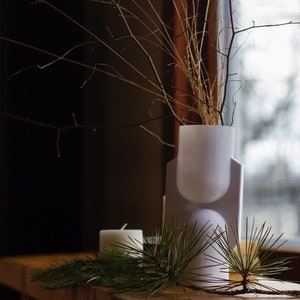 Elizabeth Vase - 3D Printed Modern Floral Vase Home Decor Centerpiece