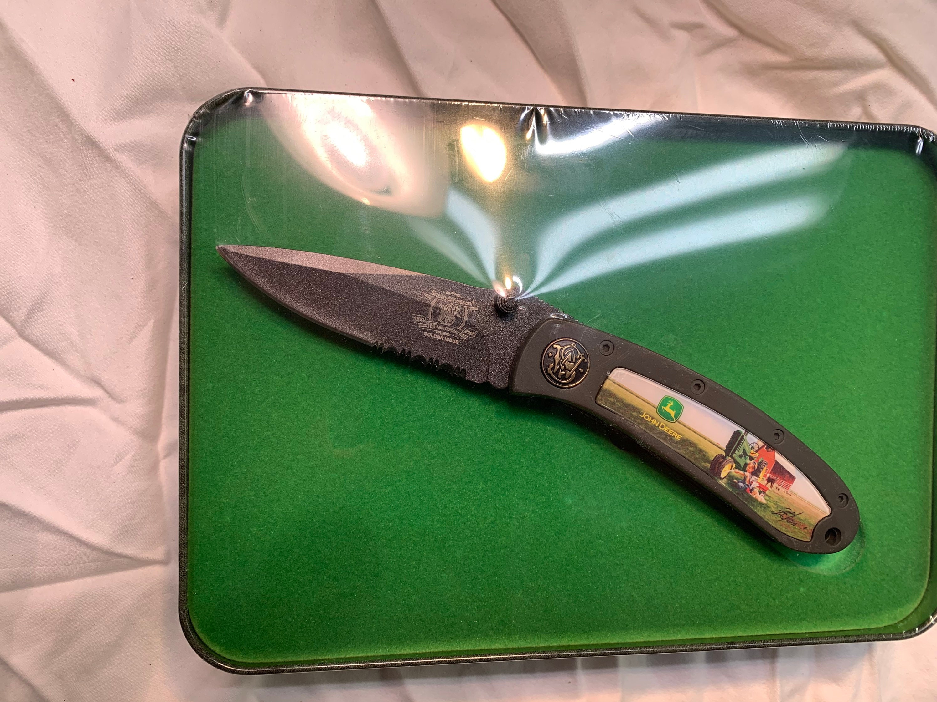 Smith and Wesson Limited addition John Deere 8 inch buck knife Etsy