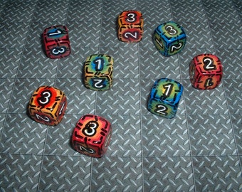 Unique Dice - Artisan Videogame Inspired Single Resin Enamel D3 for TTRPG, DnD, Pathfinder, Fantasy Age, Starfinder Games