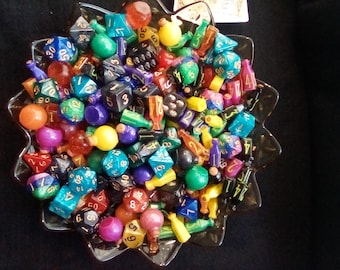 Limited Edition- Hallow Confetti Spooky Dice & Accessories for TTRPG RPG Tabletop Gaming