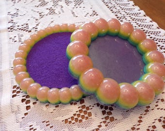 Posavasos de resina de mica o bandeja para dados pequeña inspirada en Jawbreaker