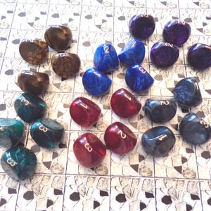 Trapezoid Style Polyhedral Single D3 for TTRPG RPG Pathfinder Starfinder Tabletop Role Play Games