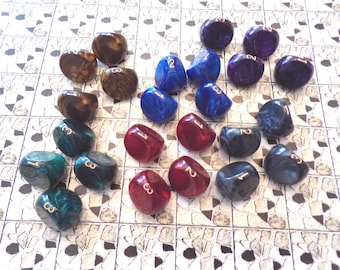 Poliédrico trapezoidal de un solo D3 para juegos de rol de mesa Pathfinder y Starfinder