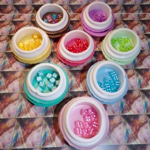 Unscented Sweet Sneak Attack Teeny Tiny D6 Dice Set w/Macaron Storage Vault