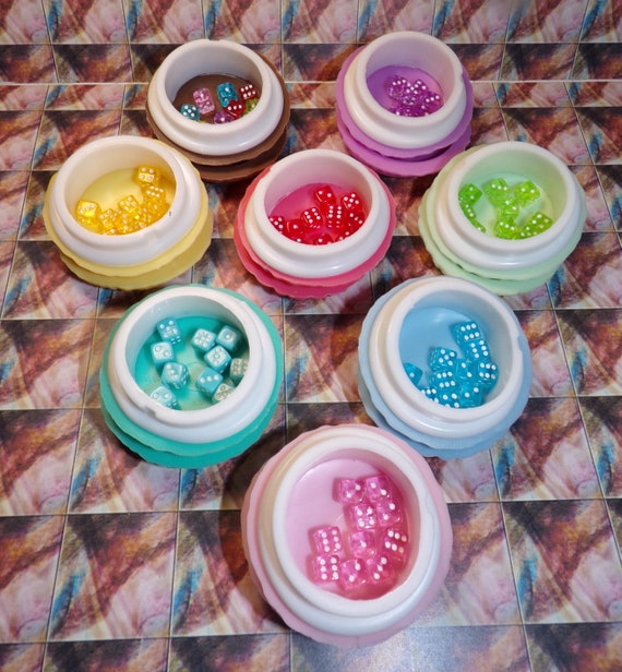 Unscented Sweet Sneak Attack Teeny Tiny D6 Dice Set w/Macaron Storage Vault
