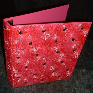 Jeweled - Livro Organizador de Vinil Esculpido com 3 Argolas