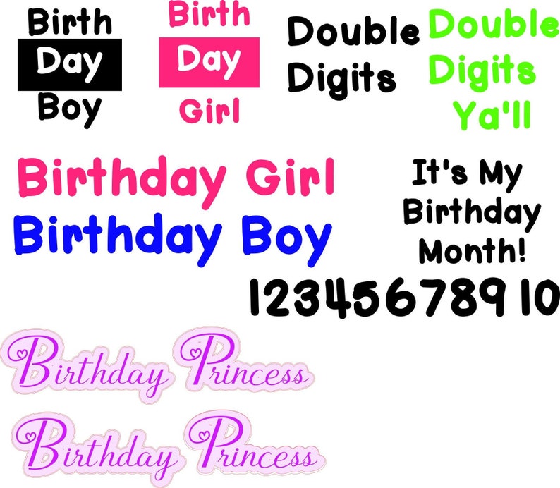 Birthday Bundle SVG