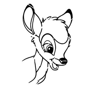 Baby Nursery Bambi Cartoon Deer SVG Cricut Cut File - Silhouette Cut File - INSTANT DOWNLOAD