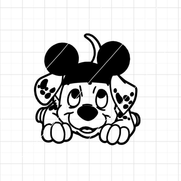 101 | Dalmatians | Dalmatian Puppy Mickey | Mouse | Ears Png SVG Cricut Cut File - Silhouette Cut File - INSTANT DOWNLOAD