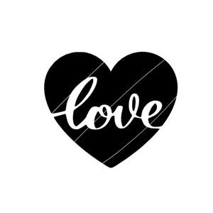 Valentines Valentine Love Heart SVG Cricut Cut File - Silhouette Cut File - INSTANT DOWNLOAD