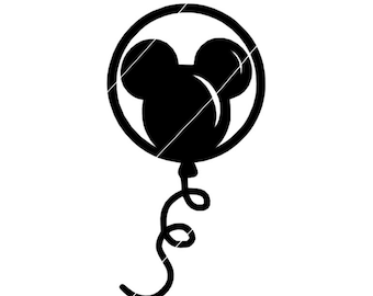 Mickey | Maus | Ohren | Ballon Party Silhouette SVG Cricut Cut Datei - Silhouette Cut Datei - SOFORTIGER DOWNLOAD