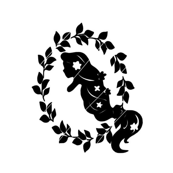 Flowers Rapunzel Tangled Princess Silhouette SVG Cricut Etsy