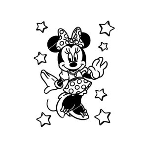 Star Minnie | Mouse Polkadot Dress Png SVG Cricut Cut File - Silhouette Cut File - INSTANT DOWNLOAD
