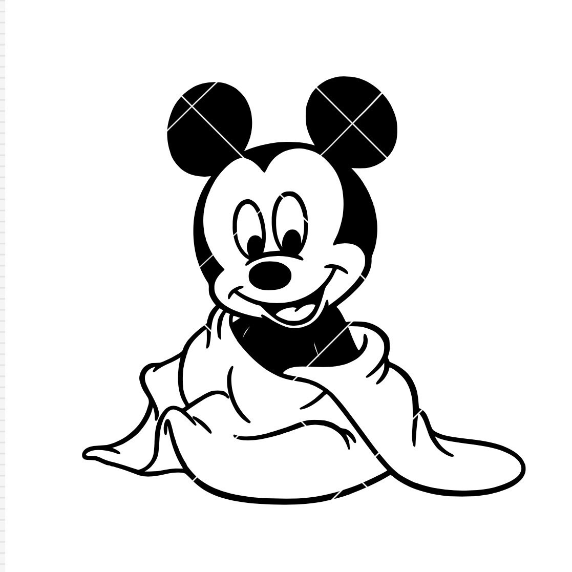 Baby Mouse Mickey Blanket SVG PNG Cricut Cameo Cut File Etsy