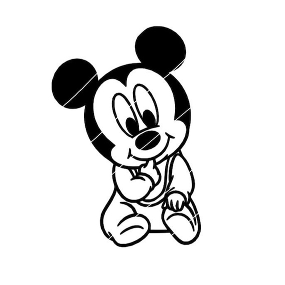 Baby Mickey Mouse PNG Digital Product Color Illustrationsbaby