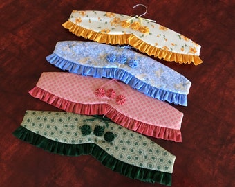 Doing Frilly Coat Hanger cover frocks Pattern