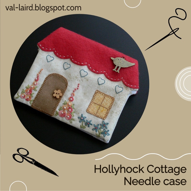 Hollyhock Cottage Needle Case Pattern Etsy