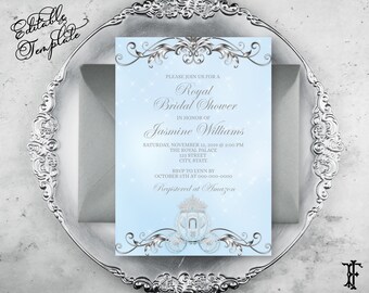 Download Blue Carriage Invite Etsy