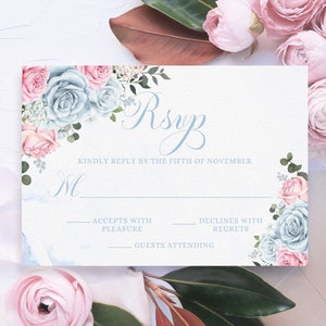 Cinderella RSVP Card Printable Editable Template Watercolor - Etsy