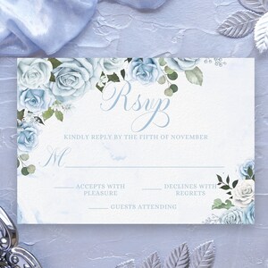 Cinderella RSVP Card Printable Editable Template Watercolor - Etsy