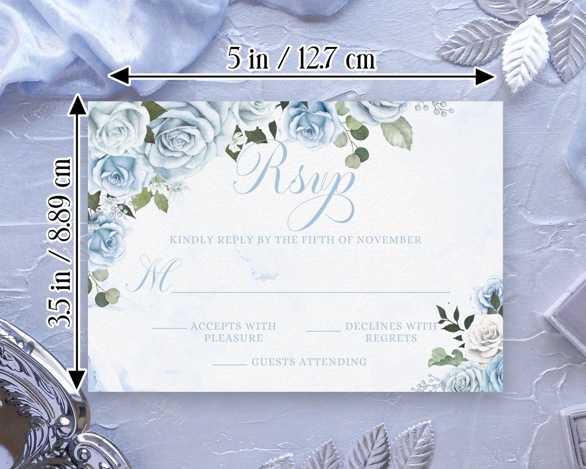 Cinderella RSVP Card Printable Editable Template Watercolor - Etsy