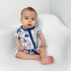 Catholic romper, Baby romper, American Saints, Catholic apparel, kids apparel, Catholic, Baby outfit, Baptism gift, America