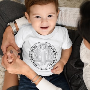 St. Benedict Medal T-shirt, Catholic T-shirt, Catholic kids, Catholic saints, St. Benedict Medal, Benedict Medal,Catholic apparel, Catholic