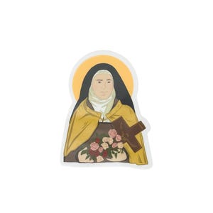Catholic sticker, Sticker, Stickers for laptop, Stickers for water bottles, St.Therese of Lisieux sticker, Sticker, Confirmation gift