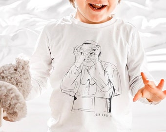 Kids Pope John Paul II Organic Cotton T-shirt