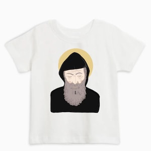 St.Charbel, Catholic saints, Catholic apparel, Catholic, Kids apparel, Kids T-shirt,Catholic t-shirt, Holy communion gift, Confirmation gift