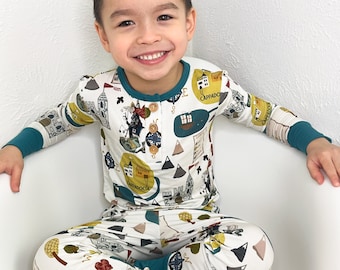 St. George pajamas, Pajamas set, Catholic pajamas set, Catholic, Catholic kids, Catholic baby, Catholic toddler, St. George and the dragon