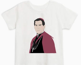 Fulton Sheen Organic Cotton Catholic Kids Shirt