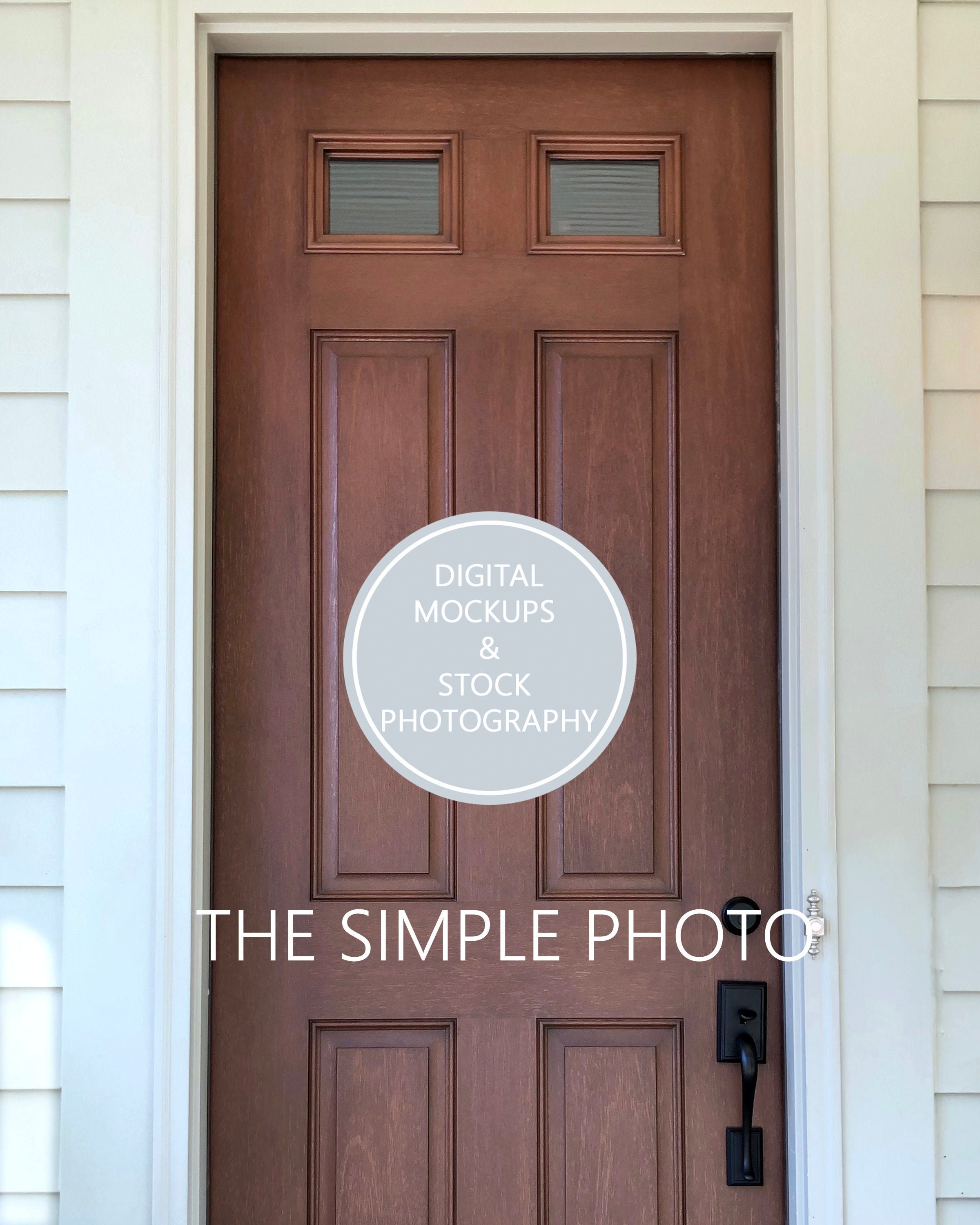 Wood Door Mockup, Vuoto Porta Foto, Plain Esterno Porta, Vuoto Legno Porta, Foto di Porta, Wreath Mockup, Vinile Decal Mock Up, Porte Esterne