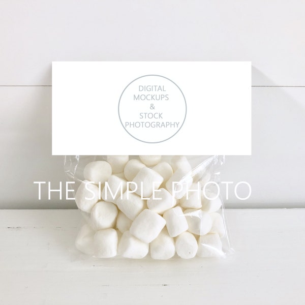 Treat Bag Topper Mockup Wedding Gift Bag Mockup Shower Gift Mockup Birthday Party Favor Mockup Gift Tag Mockup Stock Photo Sweets Mockup