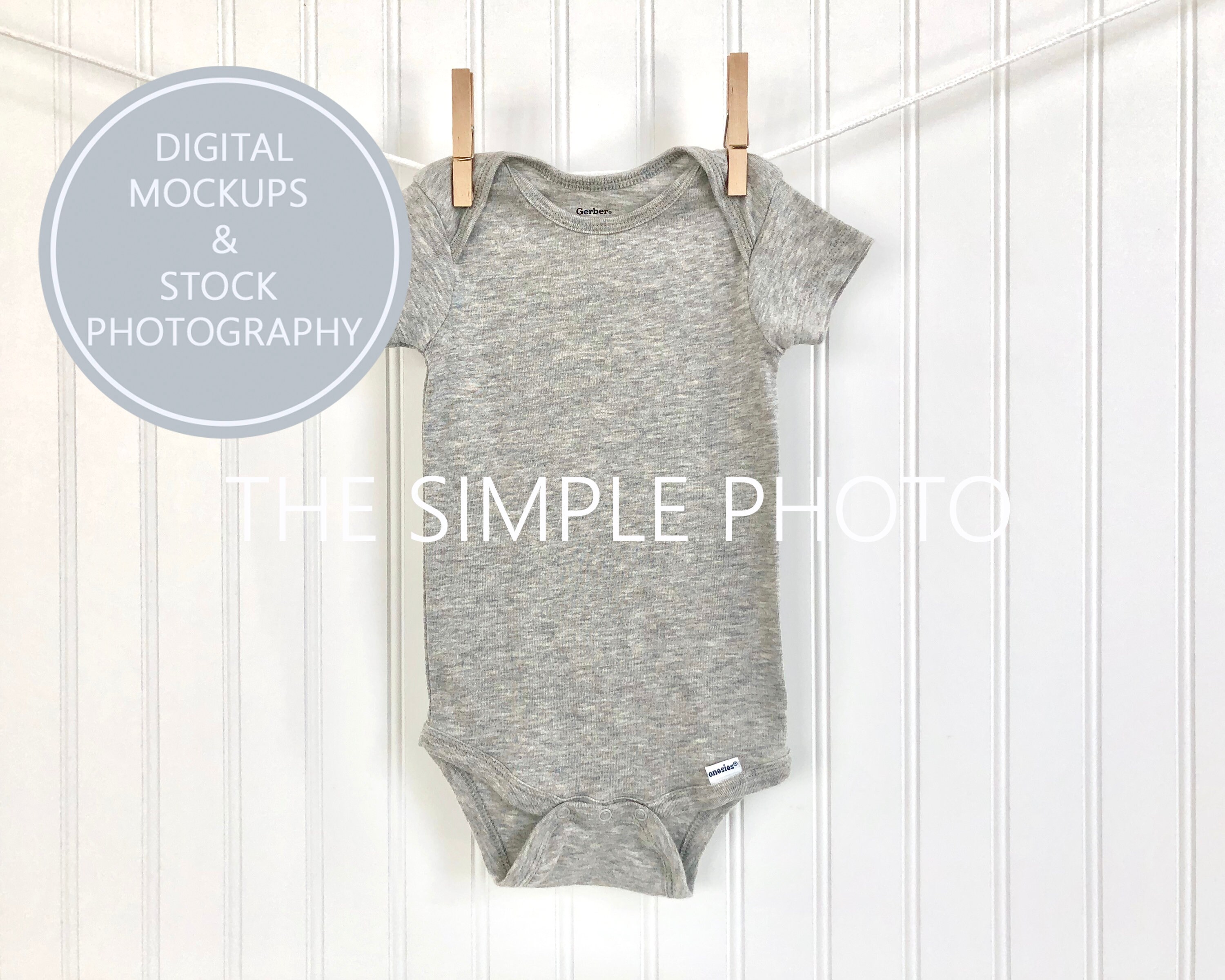 Gerber gray store onesie
