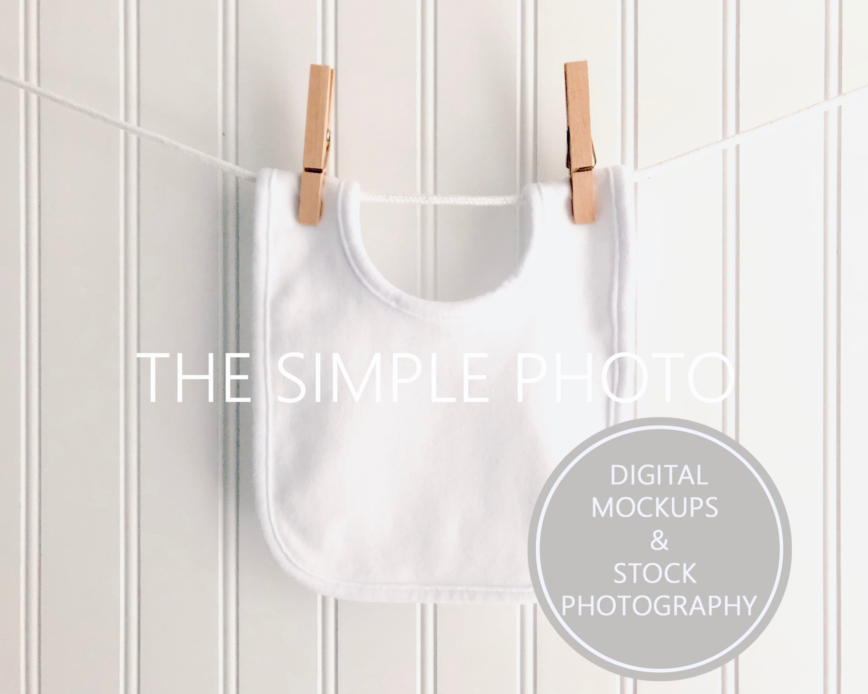 Blank White Gerber Baby Bib Mockup Photo Of Baby Bib Bib Etsy