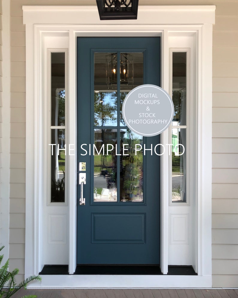 Download Blue Door Mockup Blank Door Photo Plain Exterior Door Blank | Etsy