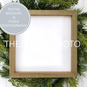 Christmas Sign Mockup, Wood Sign Mockup, Blank sign Mockup, Stock Photo, Sign Stock Photo, Blank Square Sign, Blank Wood Sign, Sign Mockup